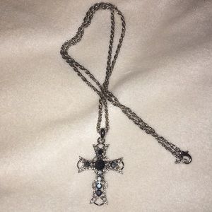 Sterling silver cross necklace